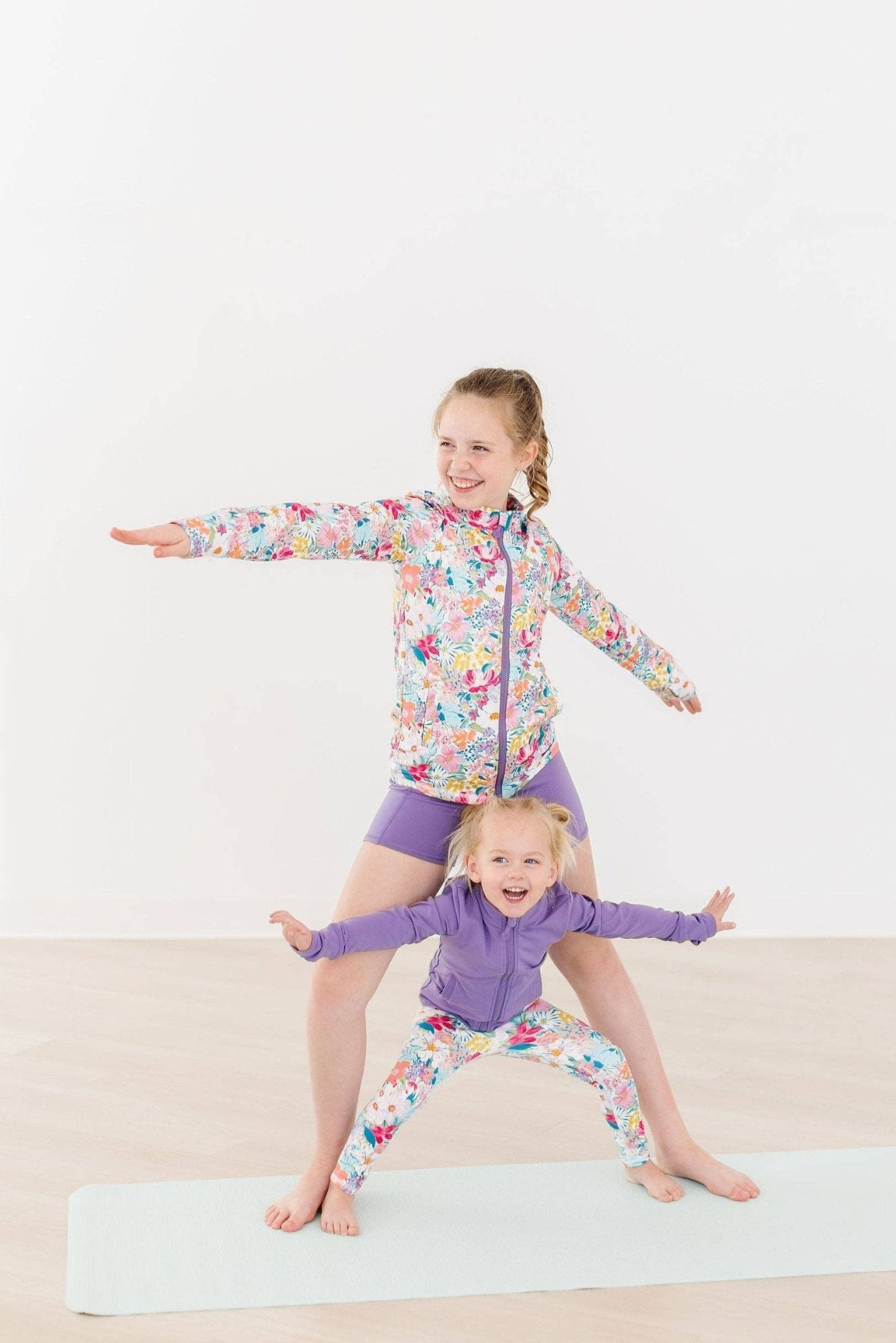 Mila & Rose - Playful Purple Full - Zip Ruffle Active Jacket - For All Elements
