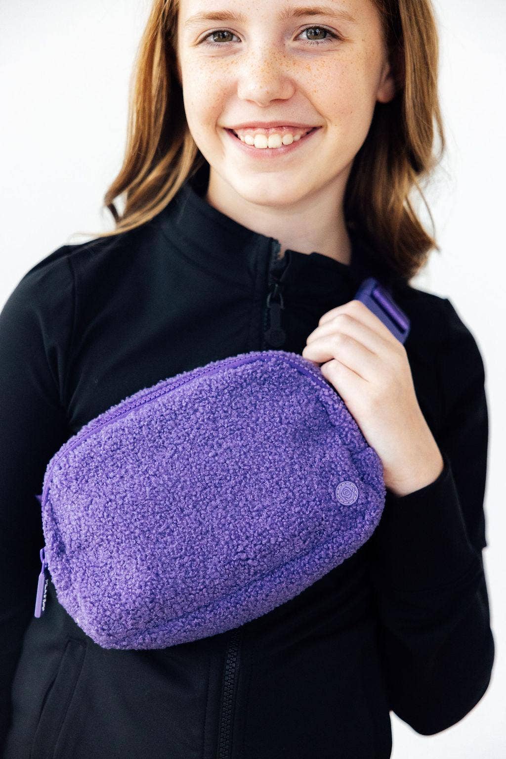 Mila & Rose - Purple Fleece Belt Bag - For All Elements