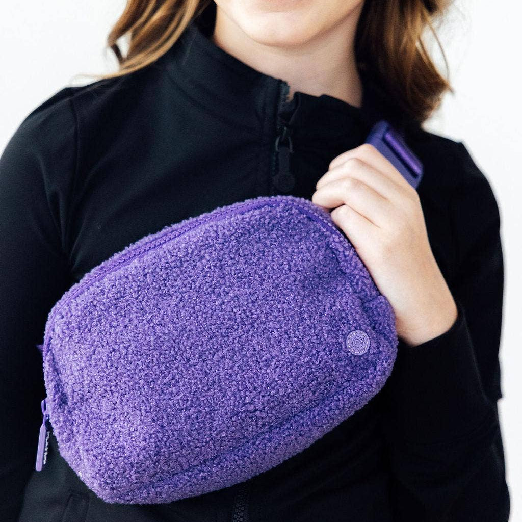 Mila & Rose - Purple Fleece Belt Bag - For All Elements