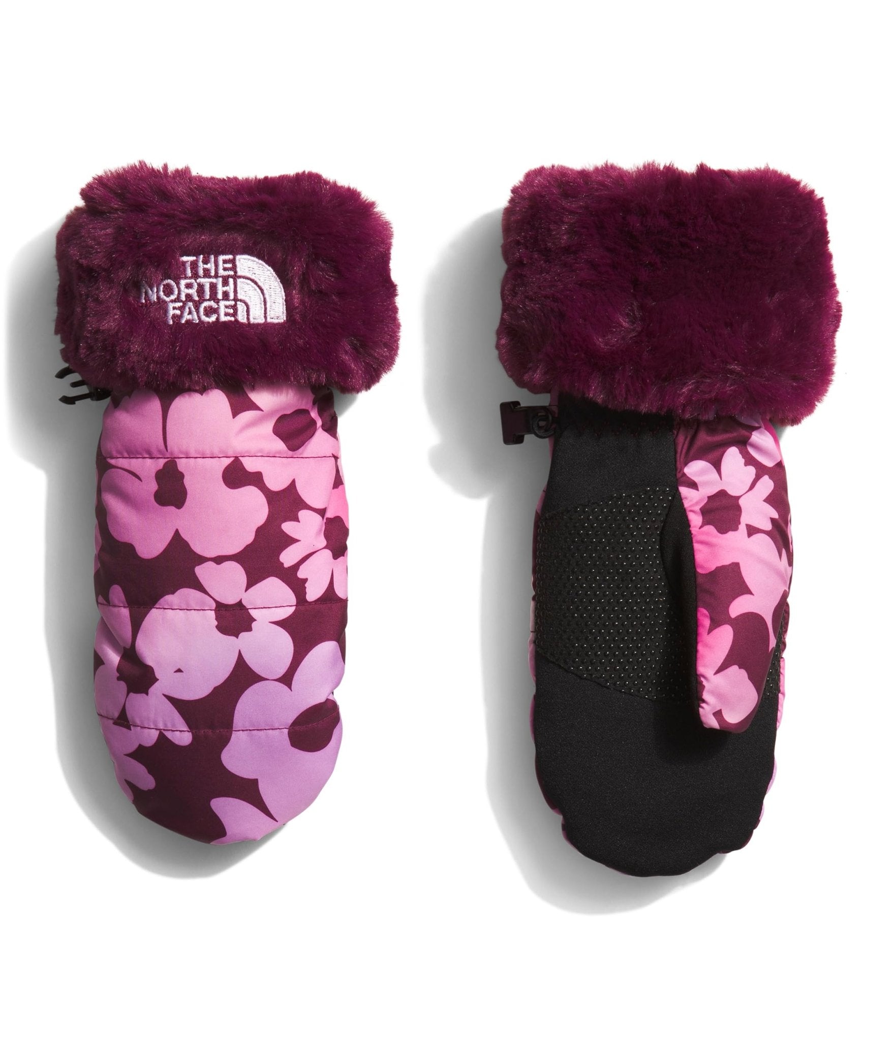 The North Face Girls' Mossbud Swirl Mitt, Boysenberry Gradient Floral Print - For All Elements