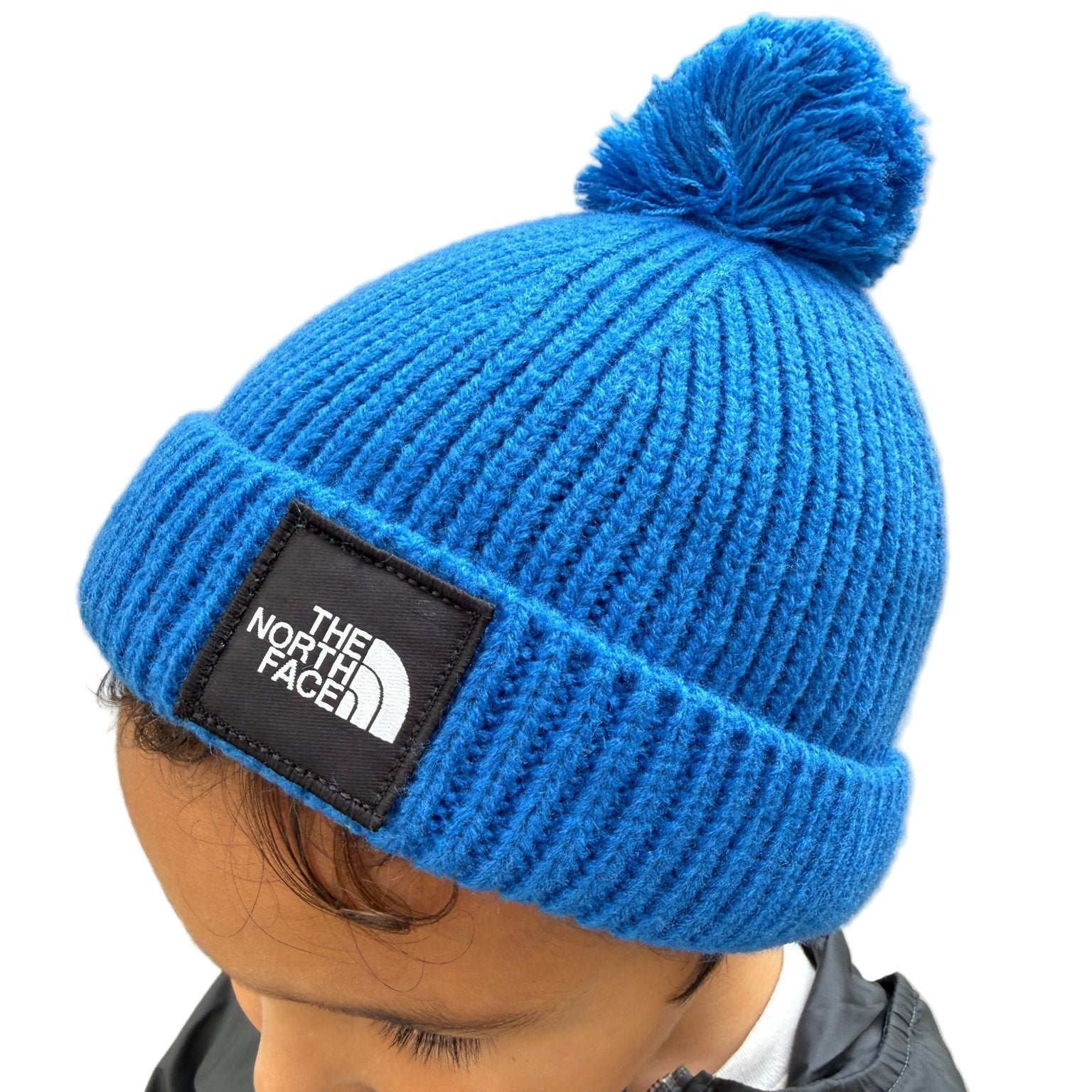 The North Face Littles Box Logo Pom Beanie - For All Elements