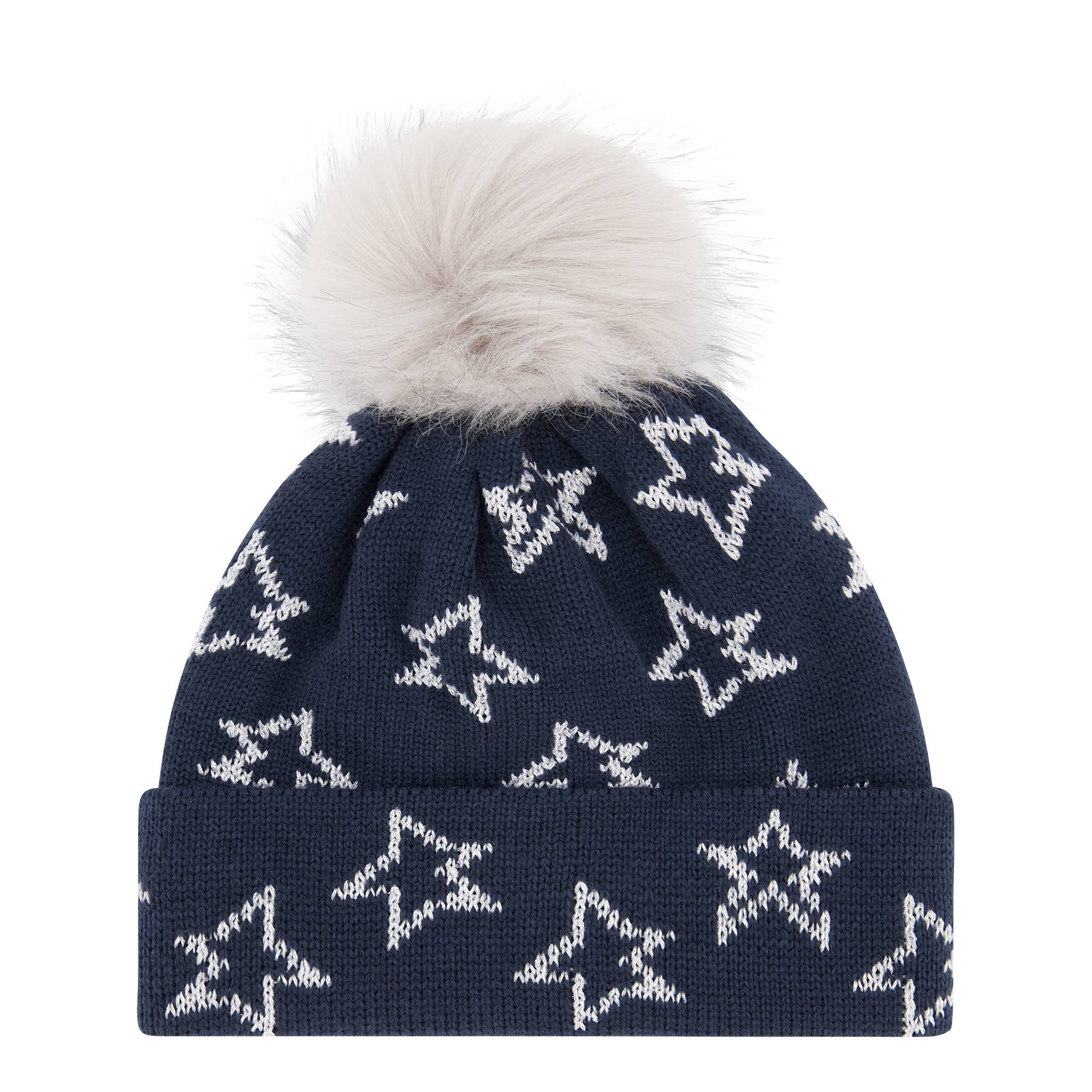 Andy & Evan - Boys Toddler / Kid Navy Star Hat & Glove Set - For All Elements