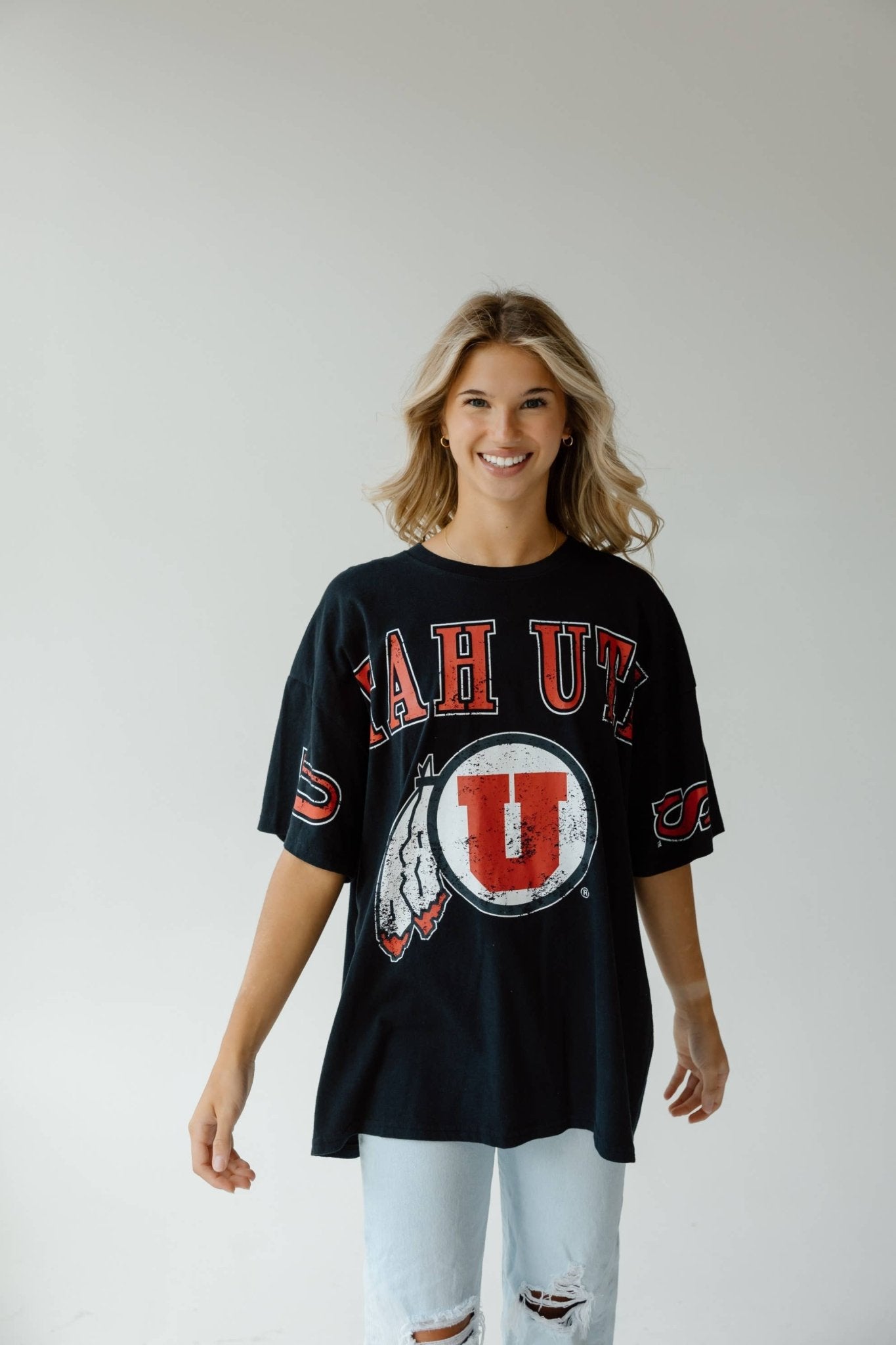 Gameday Social Apparel Co.® - Utah Southern Split Oversized Band Tee - For All Elements