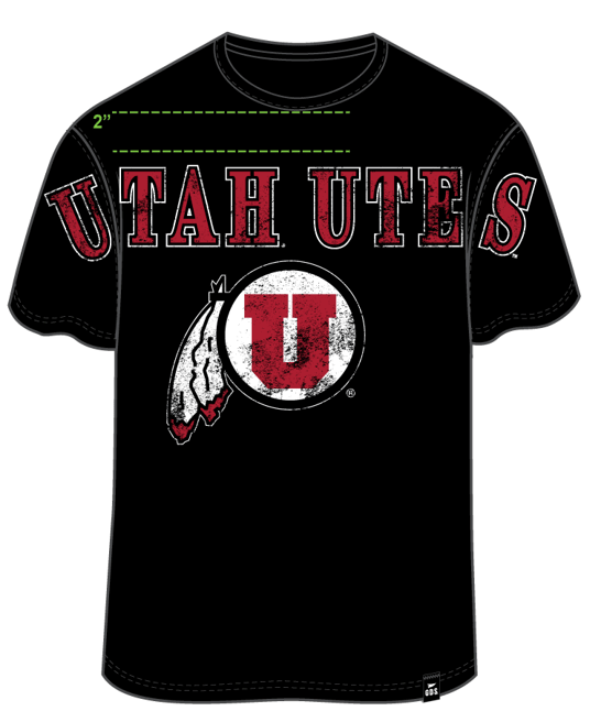 Gameday Social Apparel Co.® - Utah Southern Split Oversized Band Tee - For All Elements
