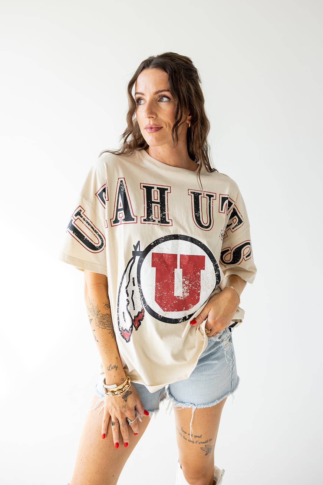 Gameday Social Apparel Co.® - Utah Southern Split Oversized Band Tee - For All Elements