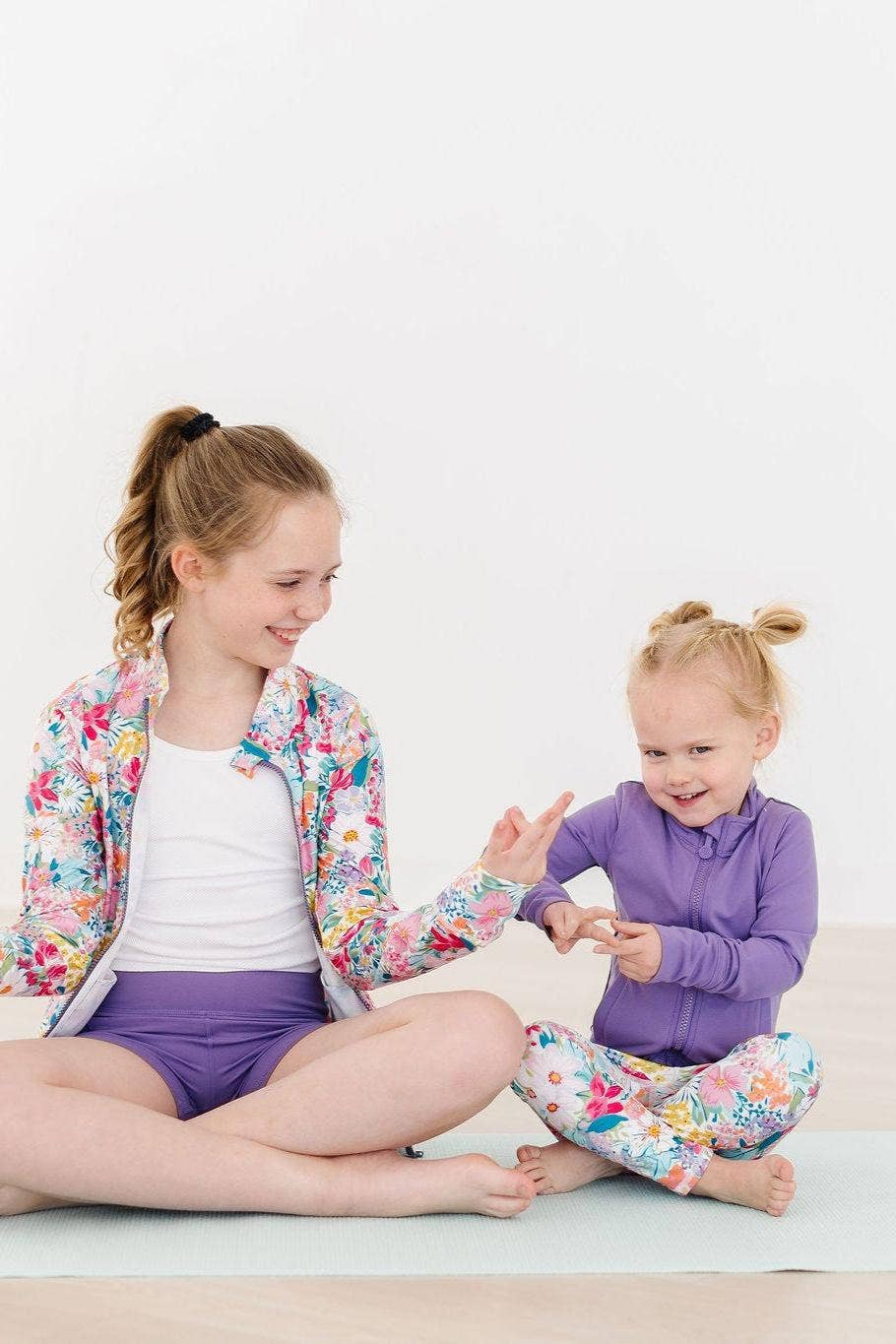 Mila & Rose - Playful Purple Full - Zip Ruffle Active Jacket - For All Elements